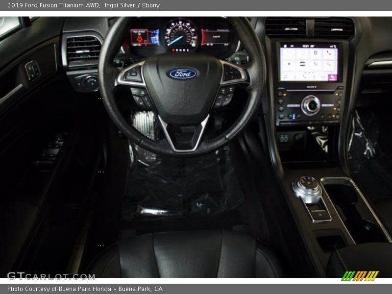 Ingot Silver / Ebony 2019 Ford Fusion Titanium AWD
