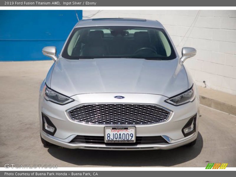 Ingot Silver / Ebony 2019 Ford Fusion Titanium AWD