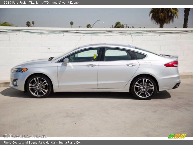 Ingot Silver / Ebony 2019 Ford Fusion Titanium AWD
