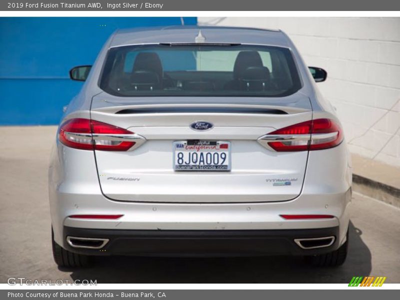 Ingot Silver / Ebony 2019 Ford Fusion Titanium AWD