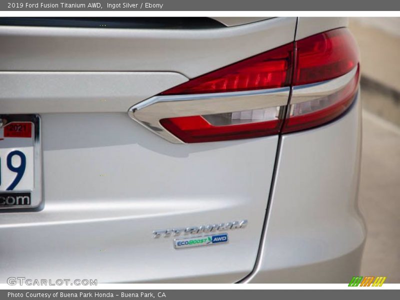 Ingot Silver / Ebony 2019 Ford Fusion Titanium AWD