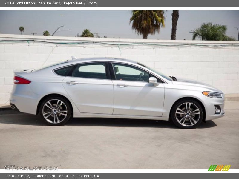 Ingot Silver / Ebony 2019 Ford Fusion Titanium AWD