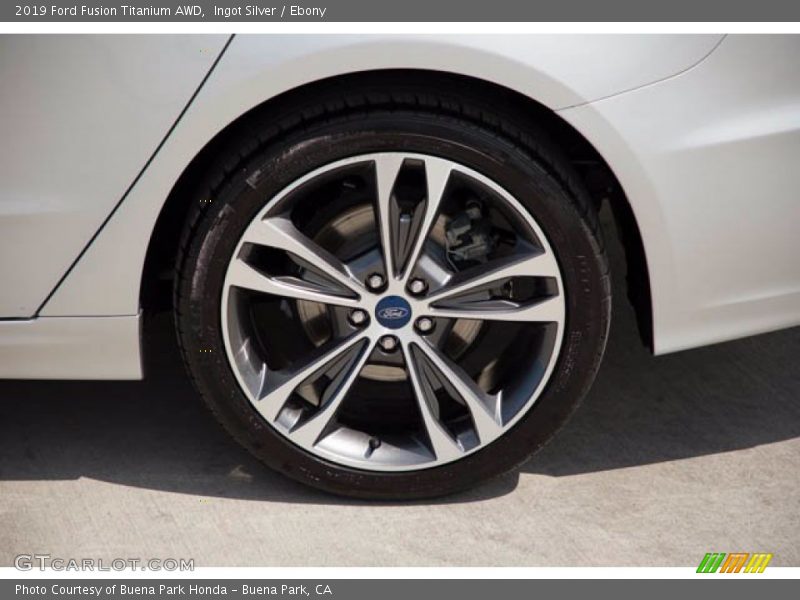 Ingot Silver / Ebony 2019 Ford Fusion Titanium AWD
