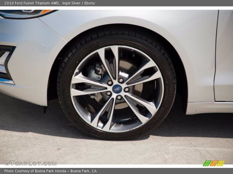 Ingot Silver / Ebony 2019 Ford Fusion Titanium AWD