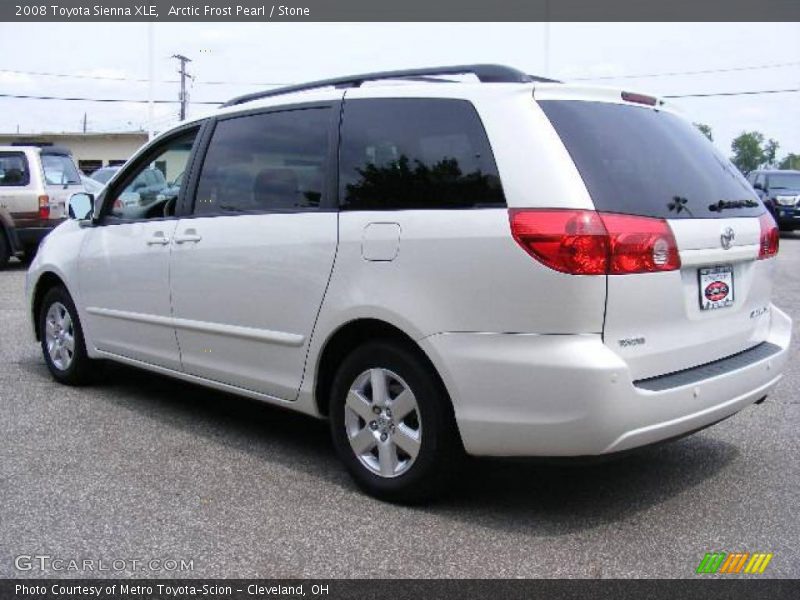 Arctic Frost Pearl / Stone 2008 Toyota Sienna XLE