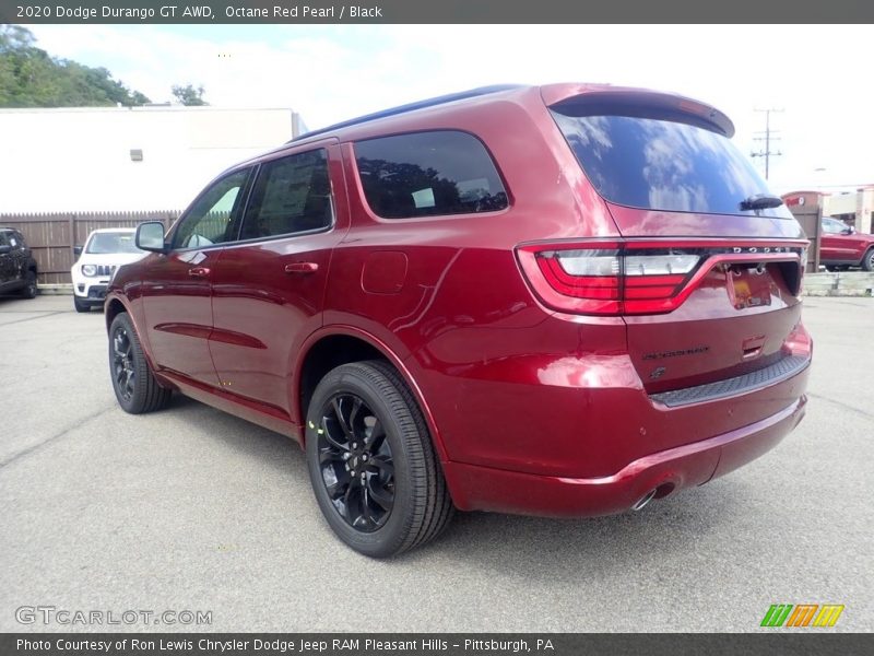 Octane Red Pearl / Black 2020 Dodge Durango GT AWD