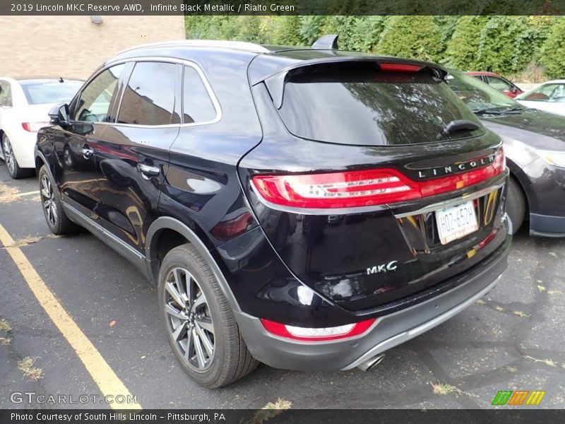 Infinite Black Metallic / Rialto Green 2019 Lincoln MKC Reserve AWD