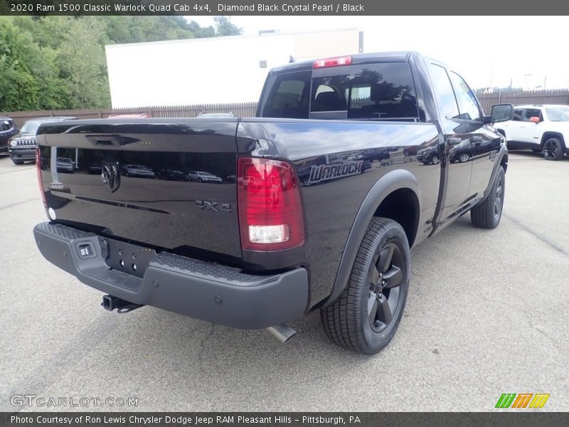 Diamond Black Crystal Pearl / Black 2020 Ram 1500 Classic Warlock Quad Cab 4x4