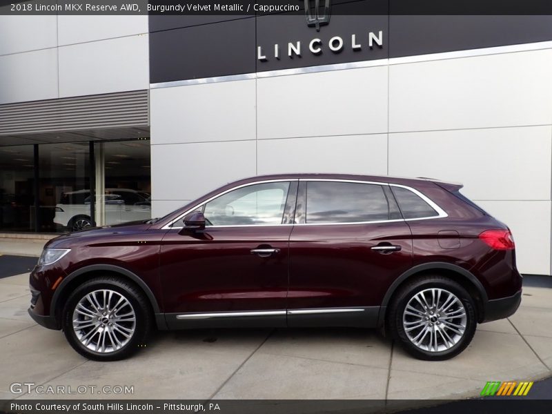 Burgundy Velvet Metallic / Cappuccino 2018 Lincoln MKX Reserve AWD