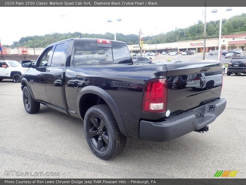 Diamond Black Crystal Pearl / Black 2020 Ram 1500 Classic Warlock Quad Cab 4x4