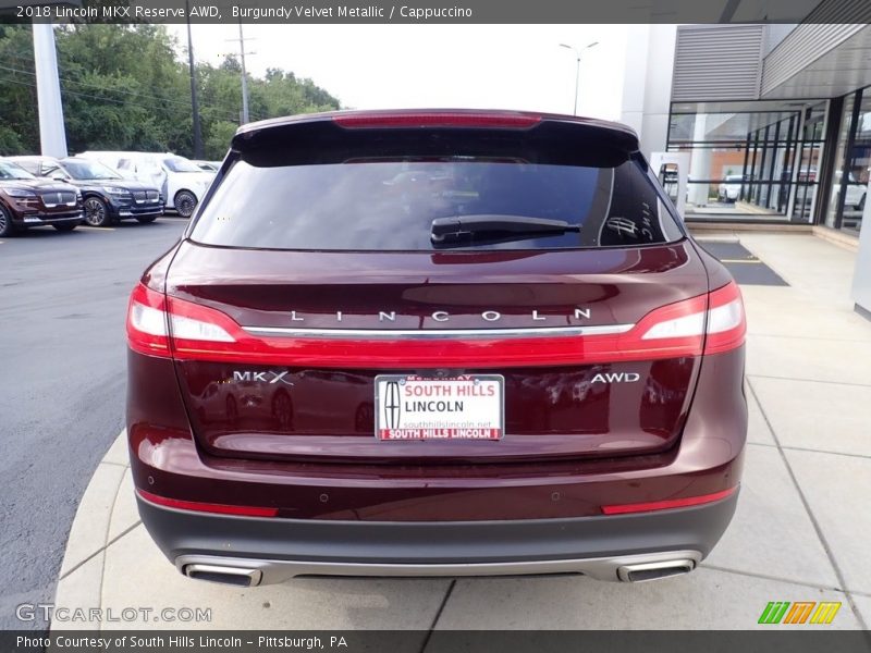 Burgundy Velvet Metallic / Cappuccino 2018 Lincoln MKX Reserve AWD