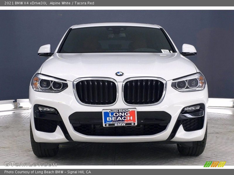 Alpine White / Tacora Red 2021 BMW X4 xDrive30i