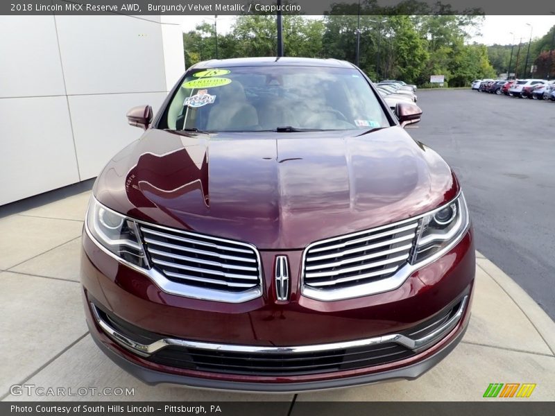 Burgundy Velvet Metallic / Cappuccino 2018 Lincoln MKX Reserve AWD