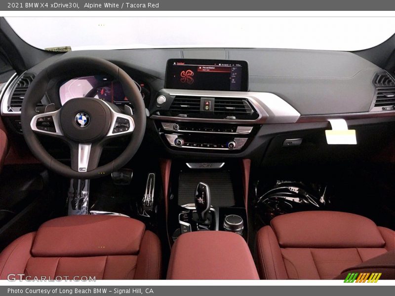  2021 X4 xDrive30i Tacora Red Interior