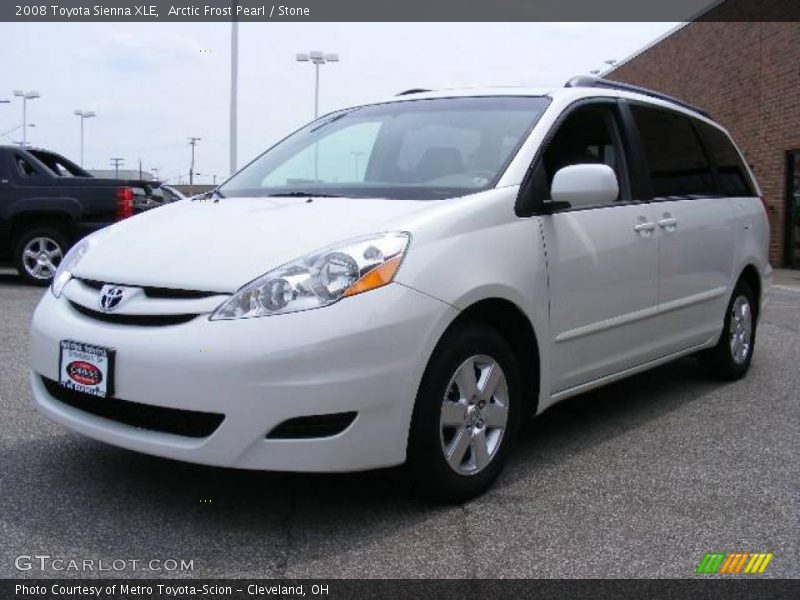 Arctic Frost Pearl / Stone 2008 Toyota Sienna XLE