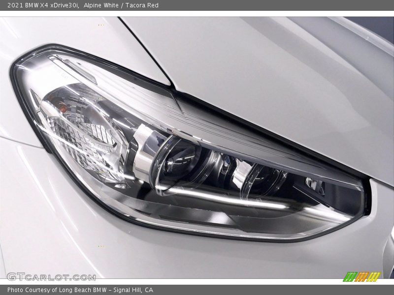 Alpine White / Tacora Red 2021 BMW X4 xDrive30i