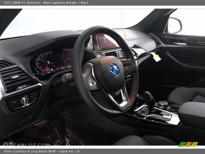 Black Sapphire Metallic / Black 2021 BMW X3 sDrive30i