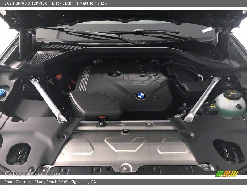 Black Sapphire Metallic / Black 2021 BMW X3 sDrive30i