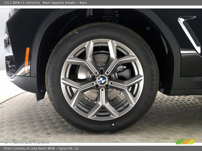 Black Sapphire Metallic / Black 2021 BMW X3 sDrive30i