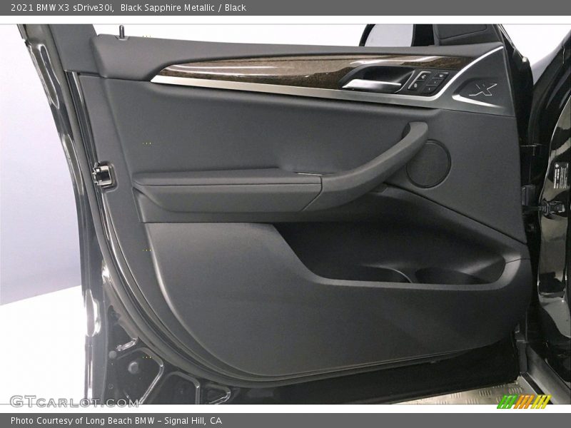 Black Sapphire Metallic / Black 2021 BMW X3 sDrive30i