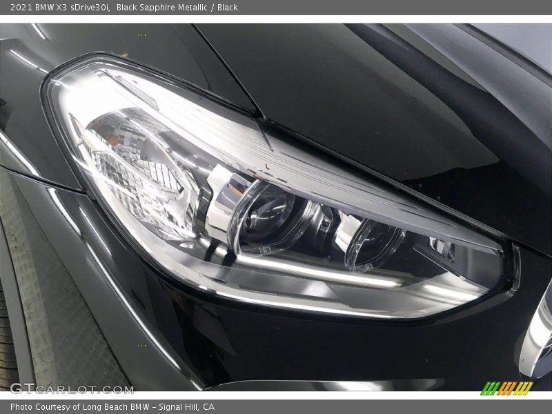 Black Sapphire Metallic / Black 2021 BMW X3 sDrive30i
