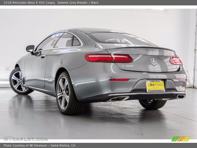 Selenite Grey Metallic / Black 2018 Mercedes-Benz E 400 Coupe