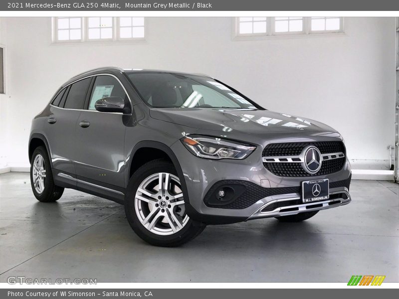 Mountain Grey Metallic / Black 2021 Mercedes-Benz GLA 250 4Matic