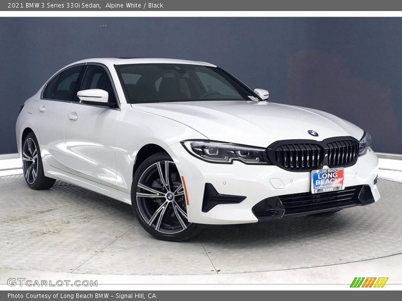 Alpine White / Black 2021 BMW 3 Series 330i Sedan