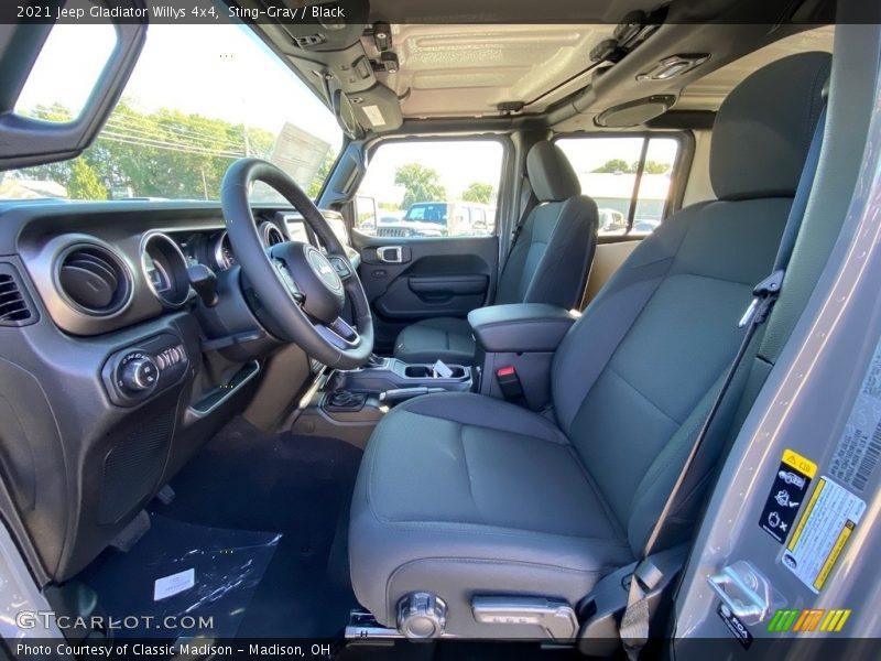 Front Seat of 2021 Gladiator Willys 4x4