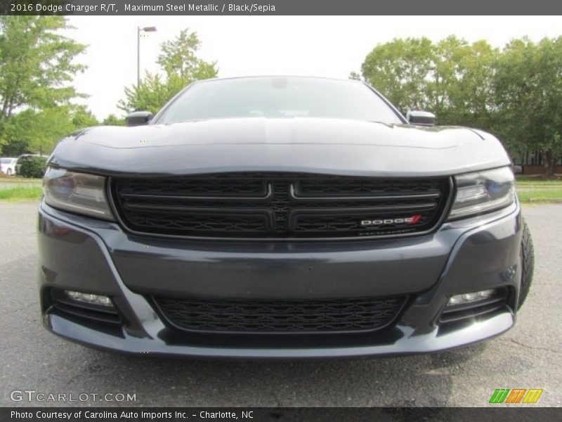 Maximum Steel Metallic / Black/Sepia 2016 Dodge Charger R/T