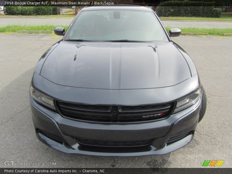 Maximum Steel Metallic / Black/Sepia 2016 Dodge Charger R/T