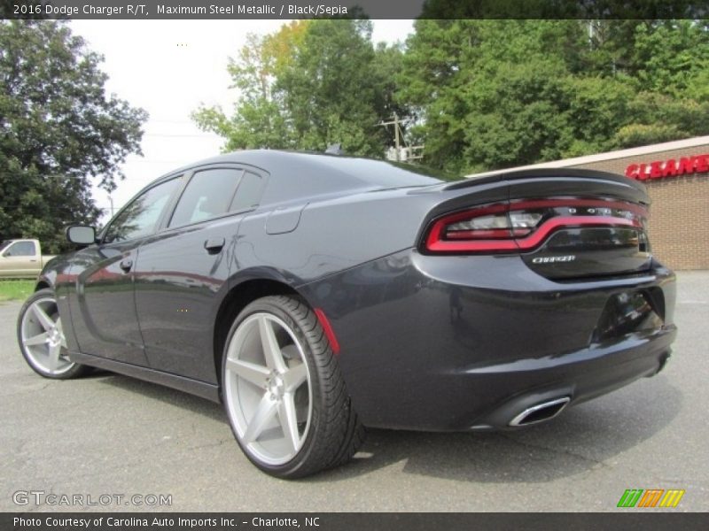 Maximum Steel Metallic / Black/Sepia 2016 Dodge Charger R/T