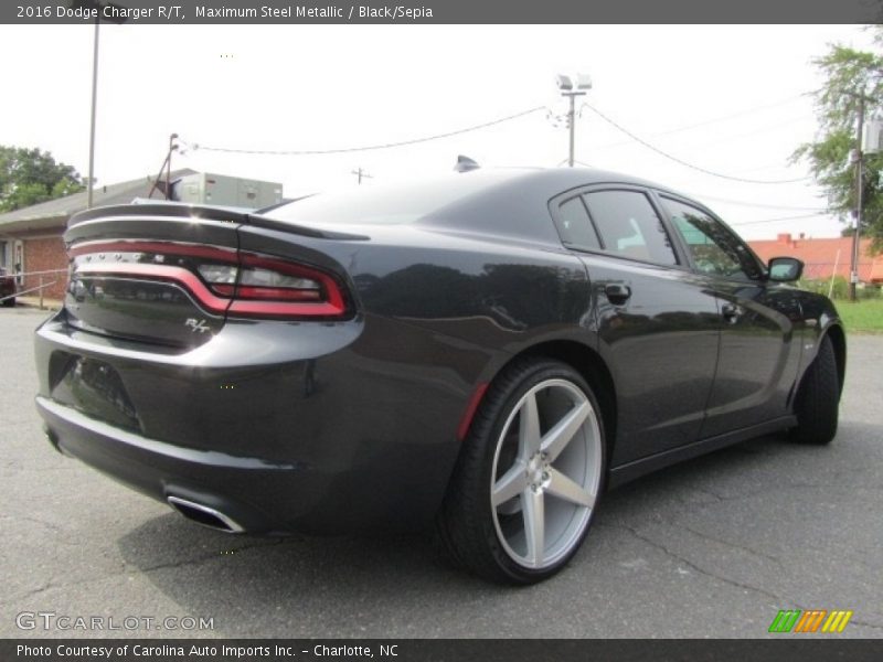 Maximum Steel Metallic / Black/Sepia 2016 Dodge Charger R/T