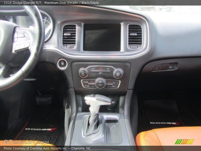 Maximum Steel Metallic / Black/Sepia 2016 Dodge Charger R/T