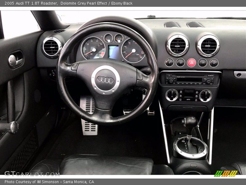 Dolomite Grey Pearl Effect / Ebony Black 2005 Audi TT 1.8T Roadster