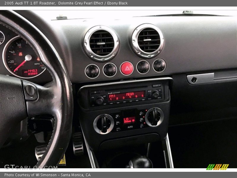 Dolomite Grey Pearl Effect / Ebony Black 2005 Audi TT 1.8T Roadster
