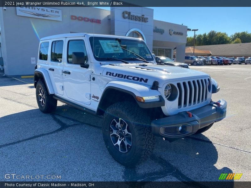 Bright White / Black 2021 Jeep Wrangler Unlimited Rubicon 4x4