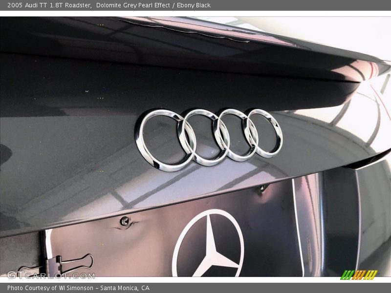 Dolomite Grey Pearl Effect / Ebony Black 2005 Audi TT 1.8T Roadster
