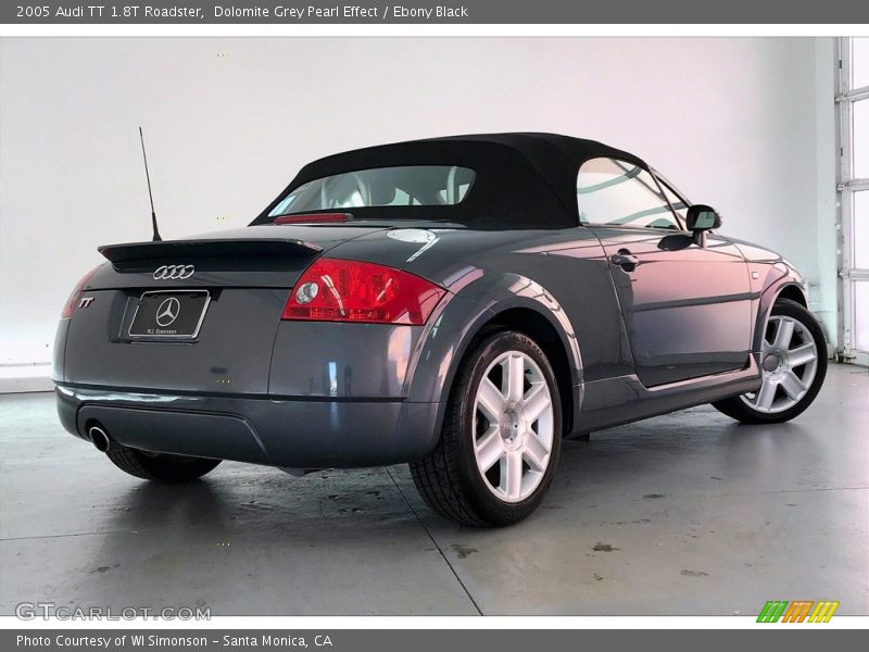 Dolomite Grey Pearl Effect / Ebony Black 2005 Audi TT 1.8T Roadster