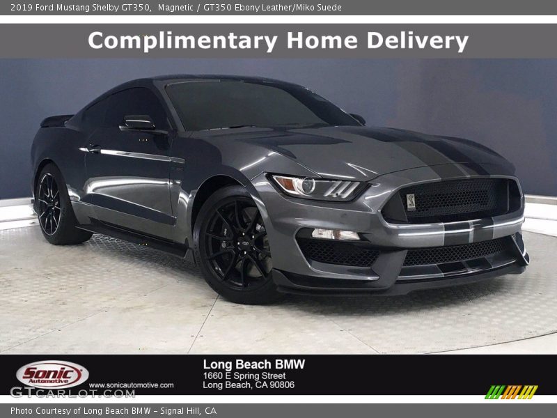 Magnetic / GT350 Ebony Leather/Miko Suede 2019 Ford Mustang Shelby GT350