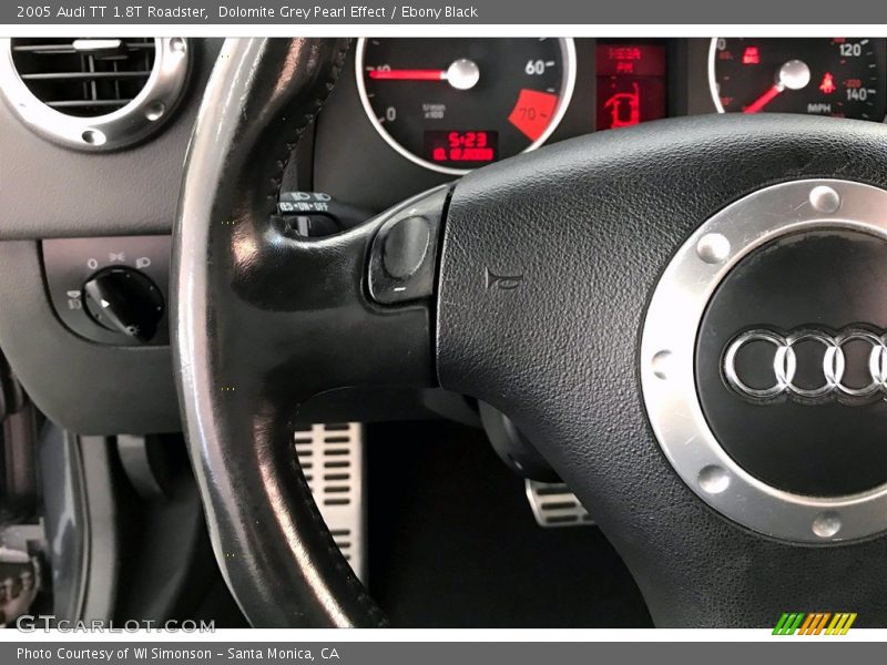 Dolomite Grey Pearl Effect / Ebony Black 2005 Audi TT 1.8T Roadster