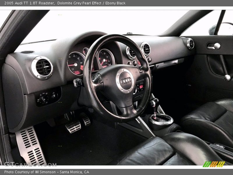 Dolomite Grey Pearl Effect / Ebony Black 2005 Audi TT 1.8T Roadster