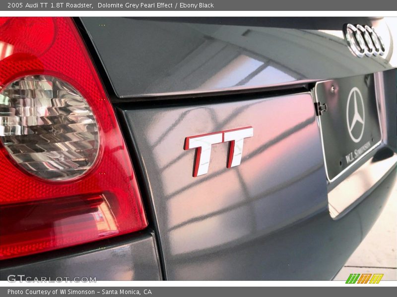 Dolomite Grey Pearl Effect / Ebony Black 2005 Audi TT 1.8T Roadster