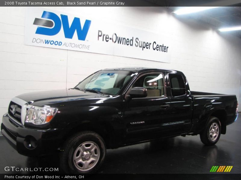 Black Sand Pearl / Graphite Gray 2008 Toyota Tacoma Access Cab