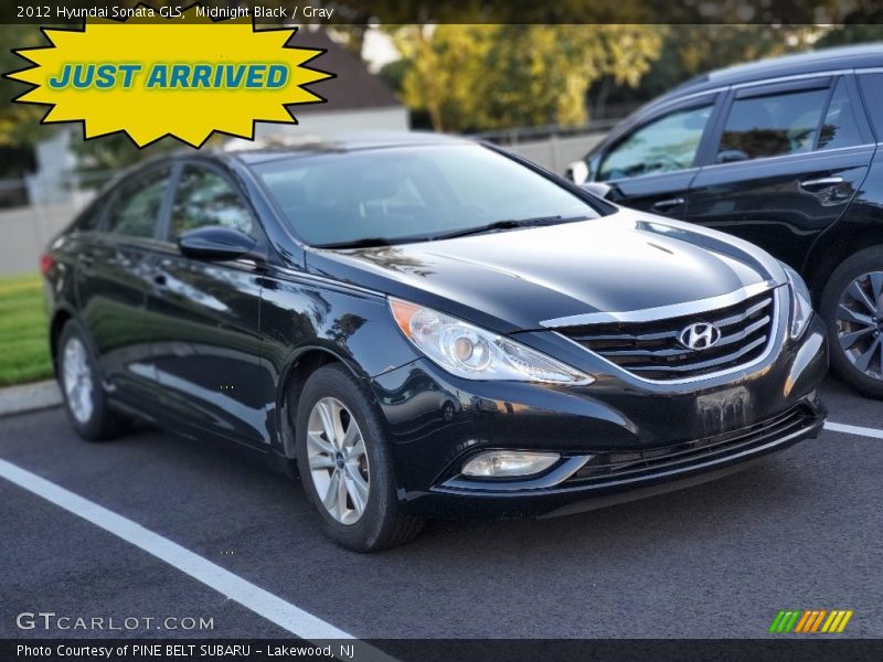 Midnight Black / Gray 2012 Hyundai Sonata GLS