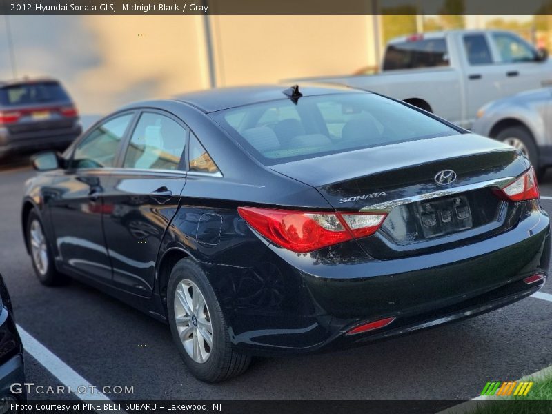Midnight Black / Gray 2012 Hyundai Sonata GLS