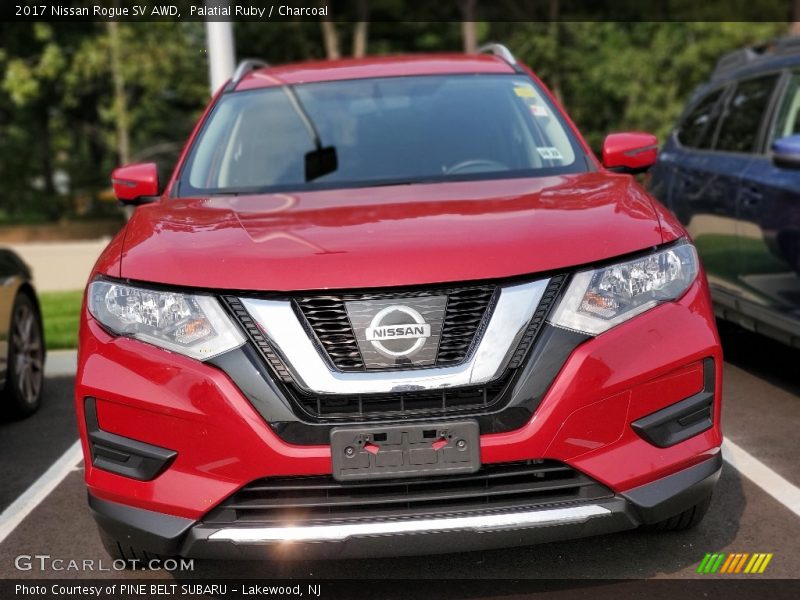 Palatial Ruby / Charcoal 2017 Nissan Rogue SV AWD