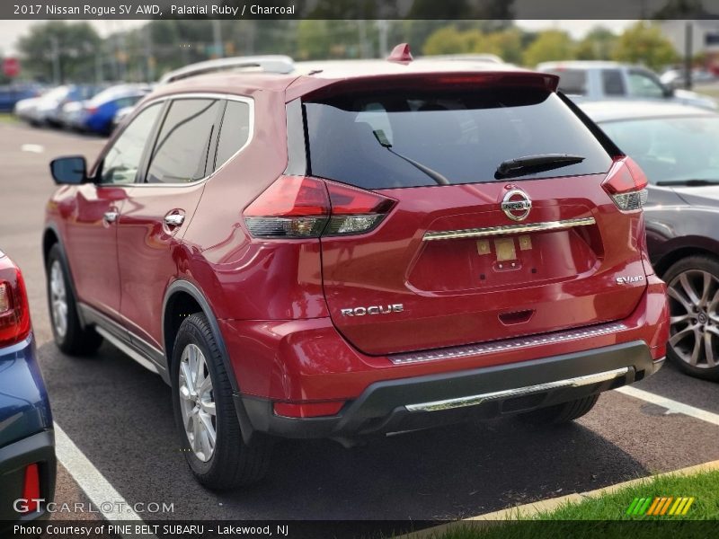 Palatial Ruby / Charcoal 2017 Nissan Rogue SV AWD