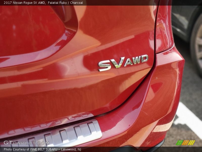 Palatial Ruby / Charcoal 2017 Nissan Rogue SV AWD