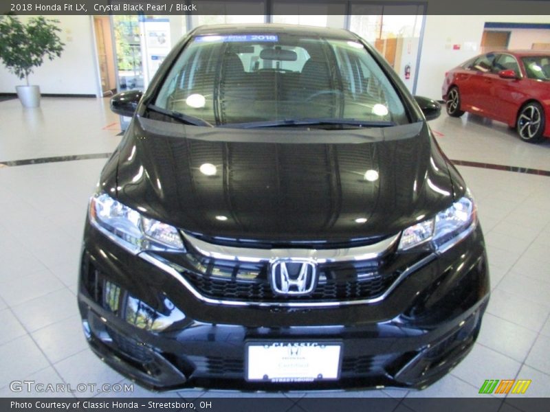 Crystal Black Pearl / Black 2018 Honda Fit LX